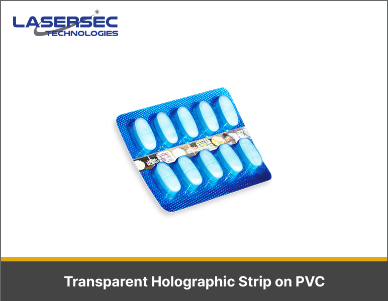 Transparent Holographic Strip on PVC