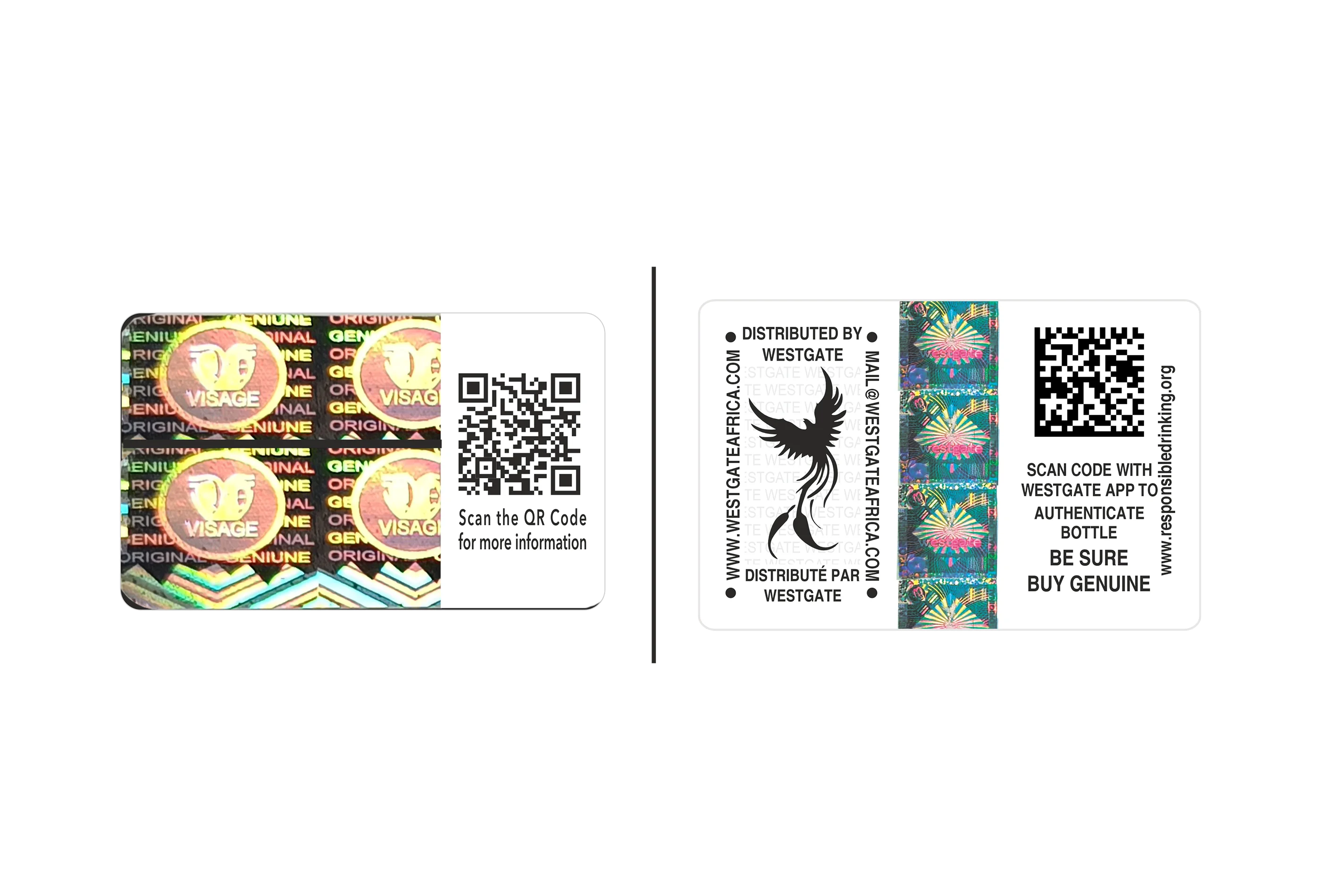 Holographic QR Code Label