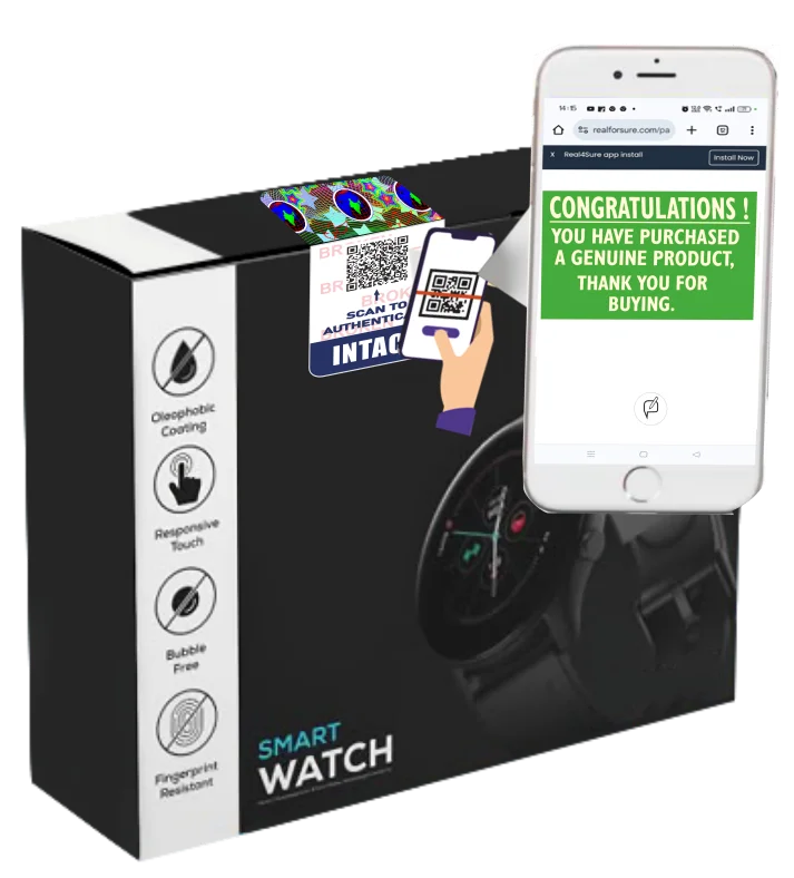 Anti-Counterfeit Label with QR Code